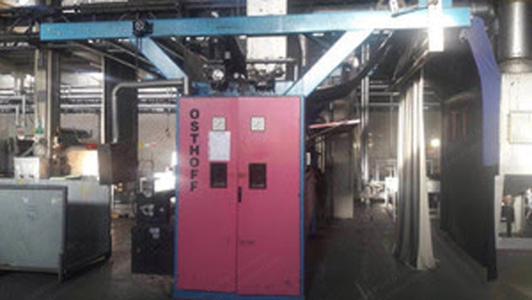 Osthoff, MW206/G85, 2008, Singeing Machine, 2400mm Working Width, 2 Burners