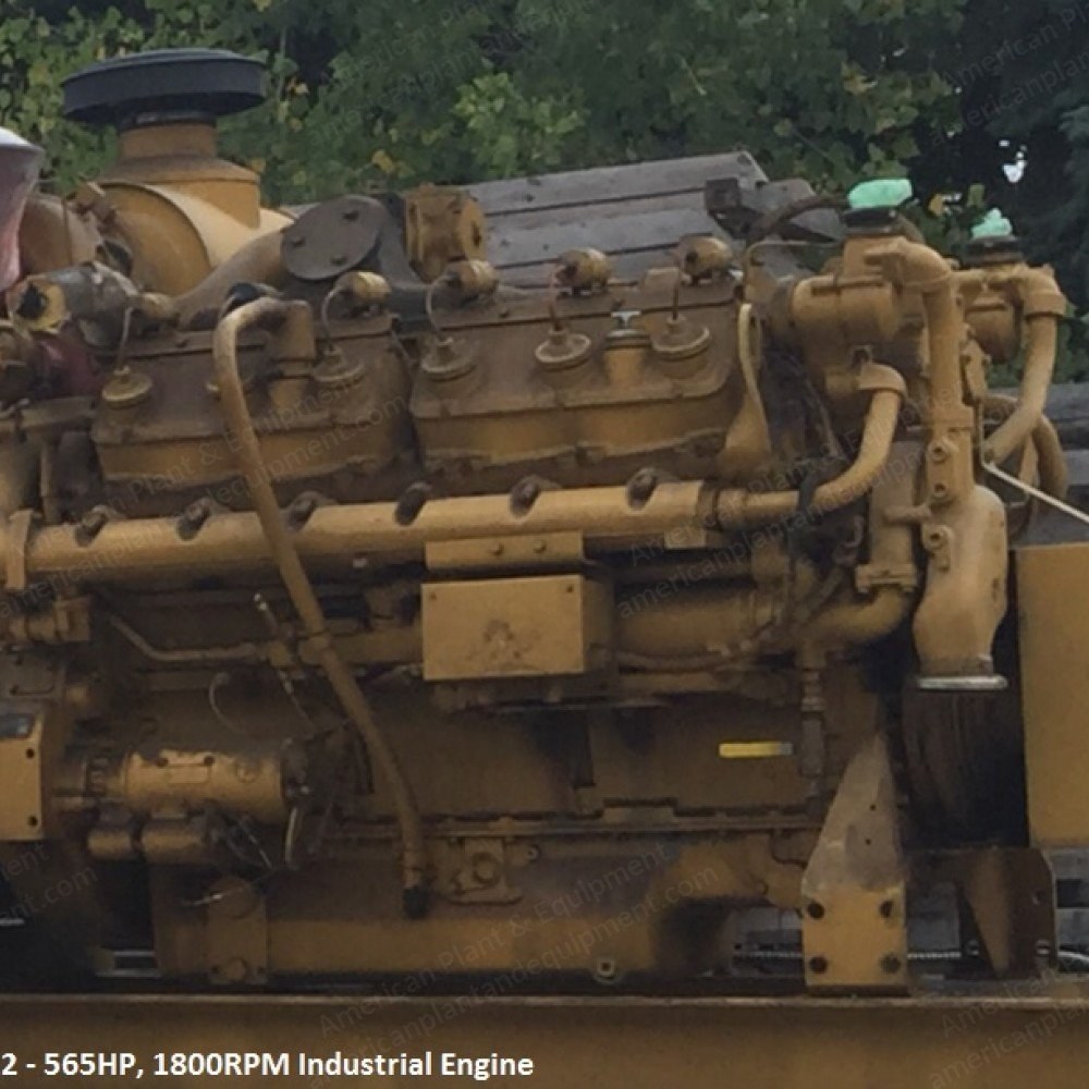 Caterpillar, G3412 SI, 1990, Natural Gas Industrial Engine, 565HP, 1800RPM