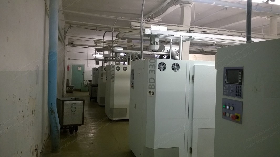 Schlafhorst Saurer, BD 330, Spinning Machine, 288 Rotors, 34mm Rotor Diameter