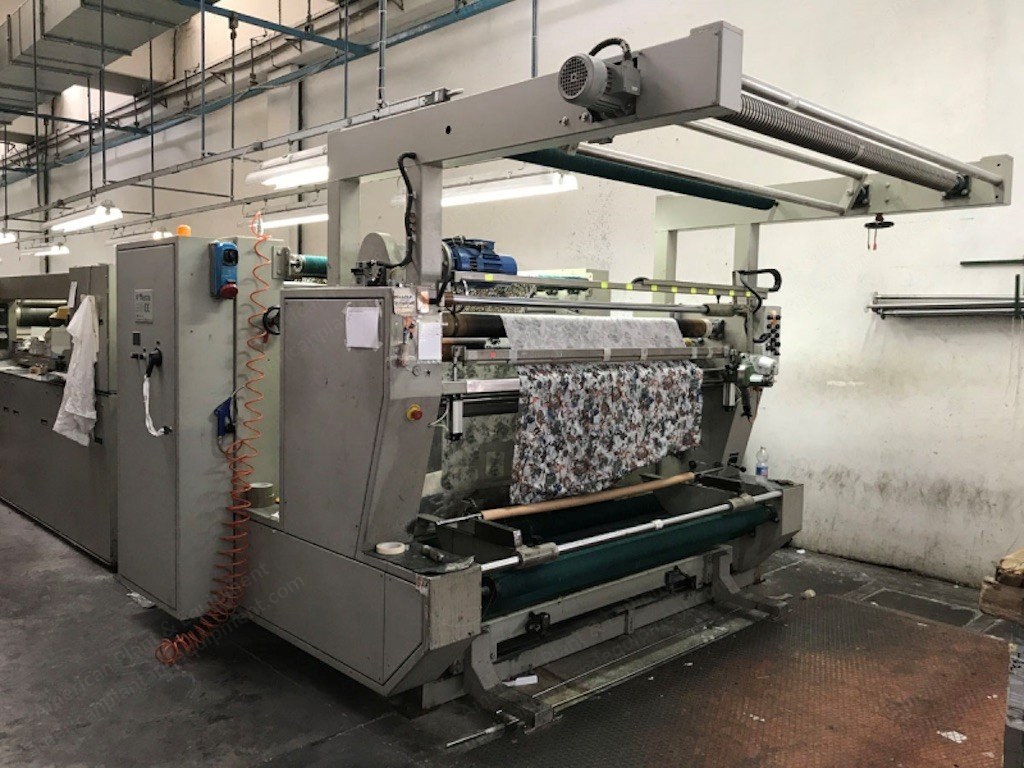 Reggiani, Avant, 1998, 1800mm Working Width, 8 Colors Flat Screens, 2 Heads Rotary Screens