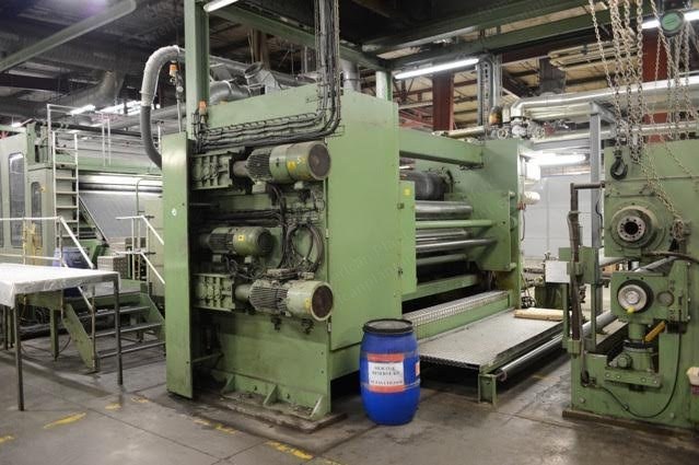 Ramisch Kleinewefers, 1994, Triple Cylinder Thermobonding Calender, 2500mm Working Width, Thermo-Oil Heated