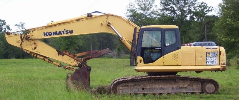 Komatsu, PC200LC-7, 2000, Crawler Excavator, 8350 Hours, Manual Thumb