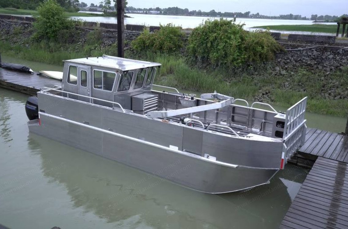 MetalBoatKits, MT34, 10.3m Multi-Purpose Cat Landing Craft, 11.4ft Beam, Twin Outboard