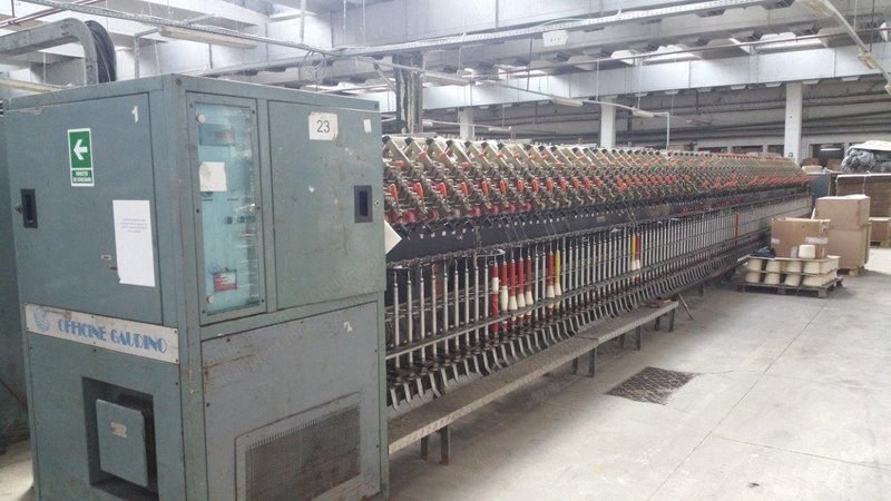 Gaudino, FPK 450 8C, 1987, Semi-Worsted Spinning Machine, 128 Positions, 90mm Ring Diameter, 120mm Gauge