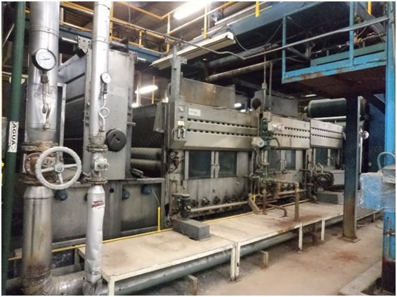 Benninger, Pad Steam, 1997, 1800mm, 3 Pad Mangles, 24 Steam Cans, 1 Steam Unit