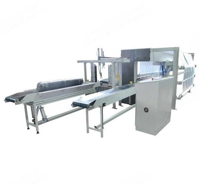 NovaStar, PK.500, Fully Automatic Fabric Roll Packing Machine, 100 Rolls per Hour, Shrink Unit