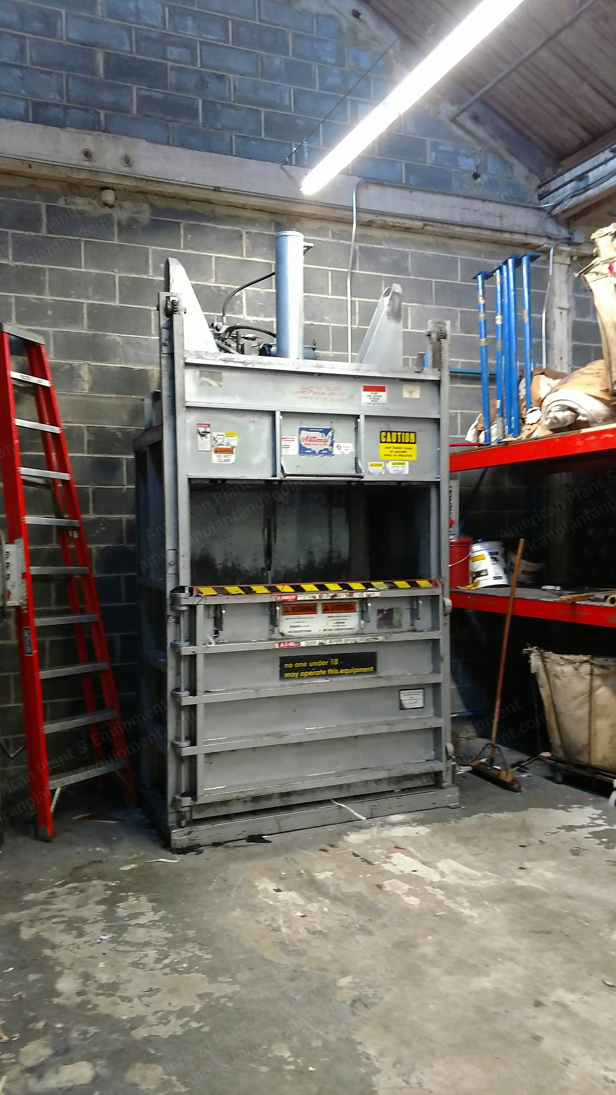 National Bailing Co, HY-36-A and HY-60-A, Cardboard Hydraulic Balers, 36x22 Inches, 60x30 Inches