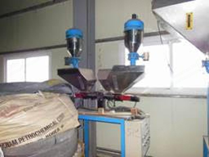 Complete PP/PE/Nylon Filaments Extrusion Line, 2008, 3 Tons/Day, 16 Heads, 90mm Extruder