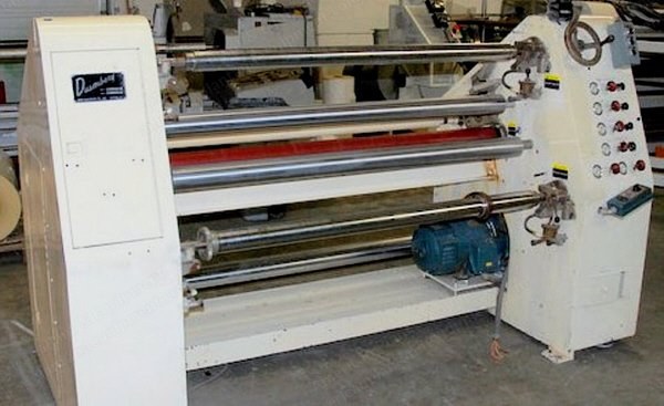 Dusenbery, 635, Slitter/Rewinder, 76" Width, 24" Max Rewind Diameter, Model 863 Unwind Stand