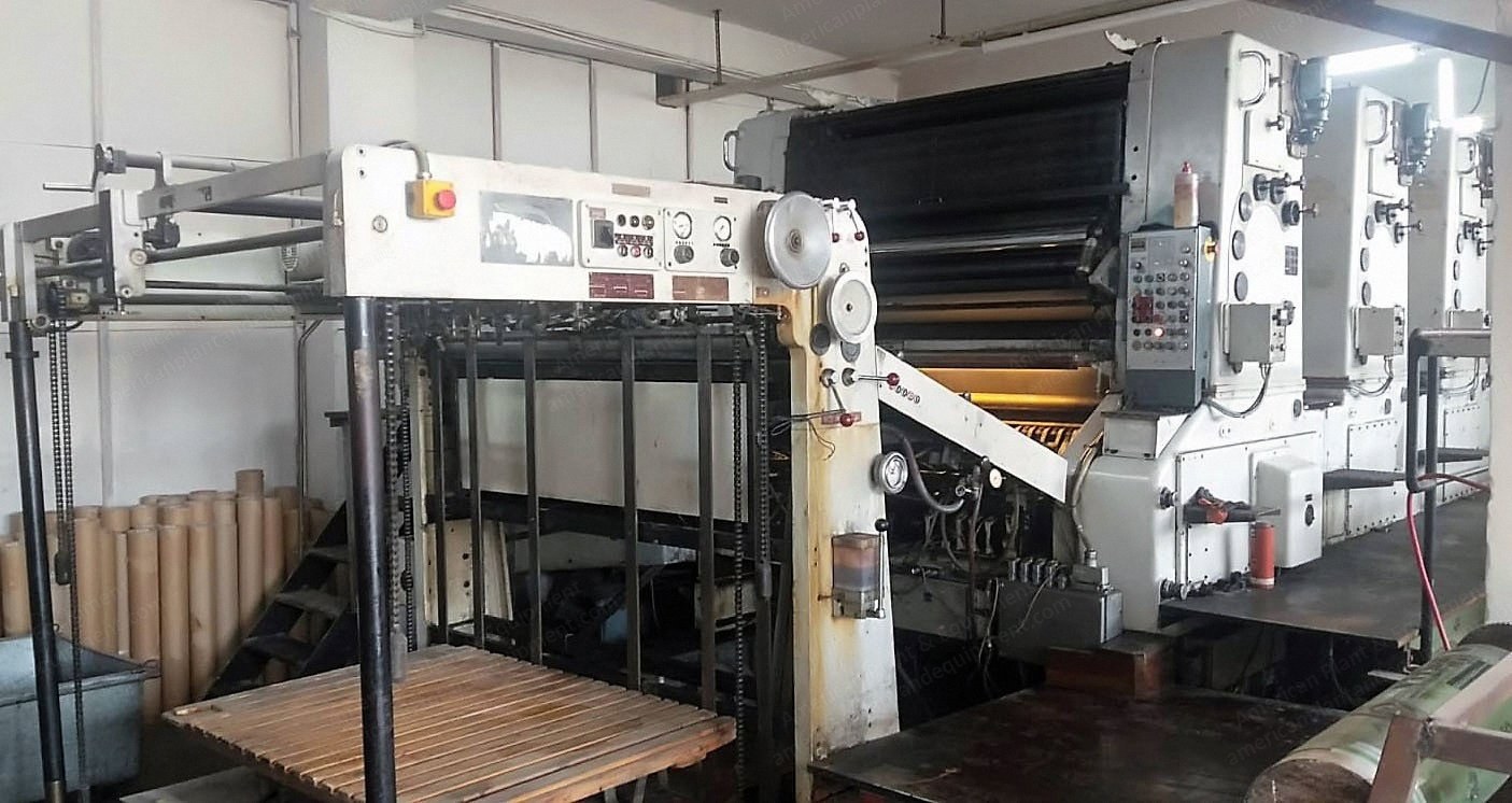 Man Roland, Ultra Man VI-G, 1978, 5 Color Offset Press with Coater, 1020x1420mm