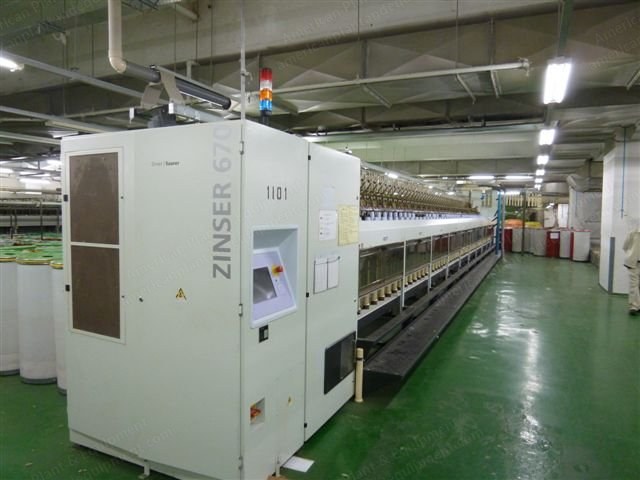 Zinser, 670 Rowemat, 2001, 120 Spindles, 1500 RPM Flyer Speed, 16x6 Inches Flyer Size