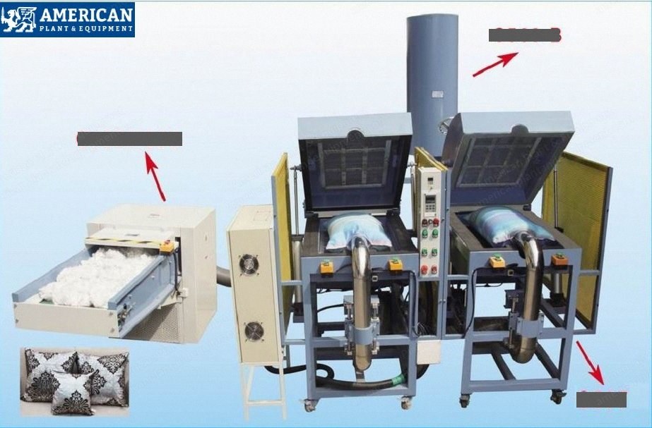NovaStar, PC205, Pillow Weight Setting Vacuum Filling Machine, 5 pcs/min Capacity, 1670kg
