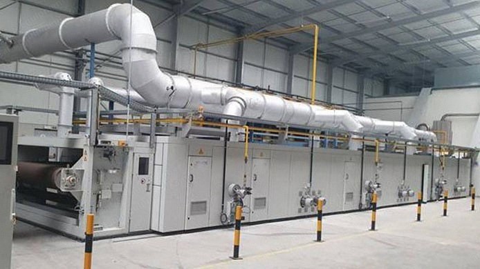 Bruckner Thermal Bonding Oven, 2200mm Width, 6 Chambers, Natural Gas