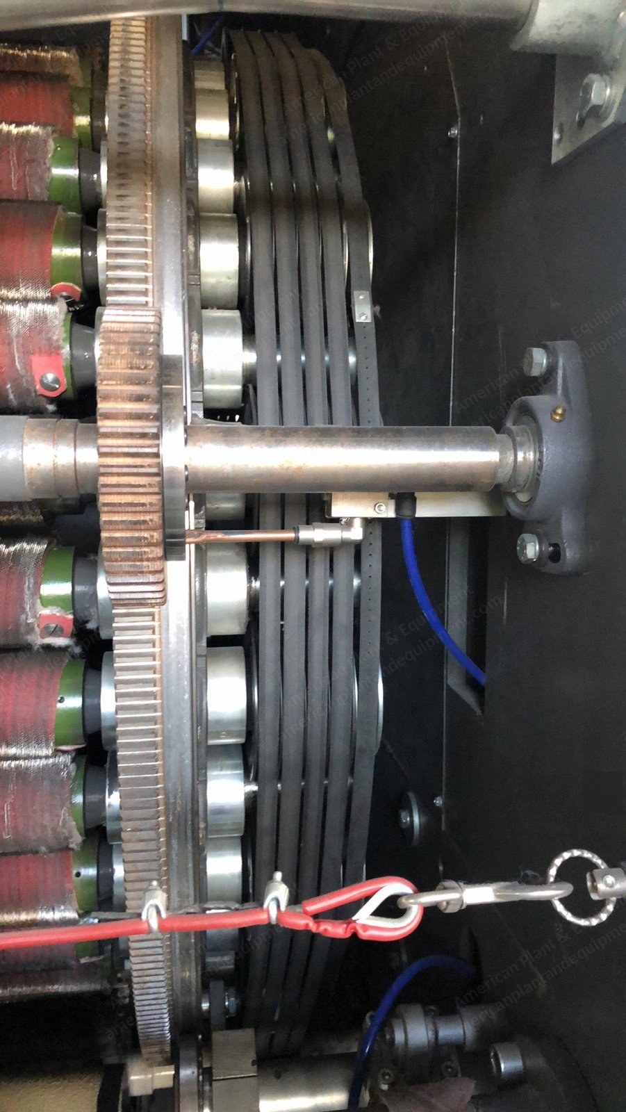 Mario Crosta, Double Drum Raising Machine, 2001, 1800mm Working Height, 36 Cylinders per Drum