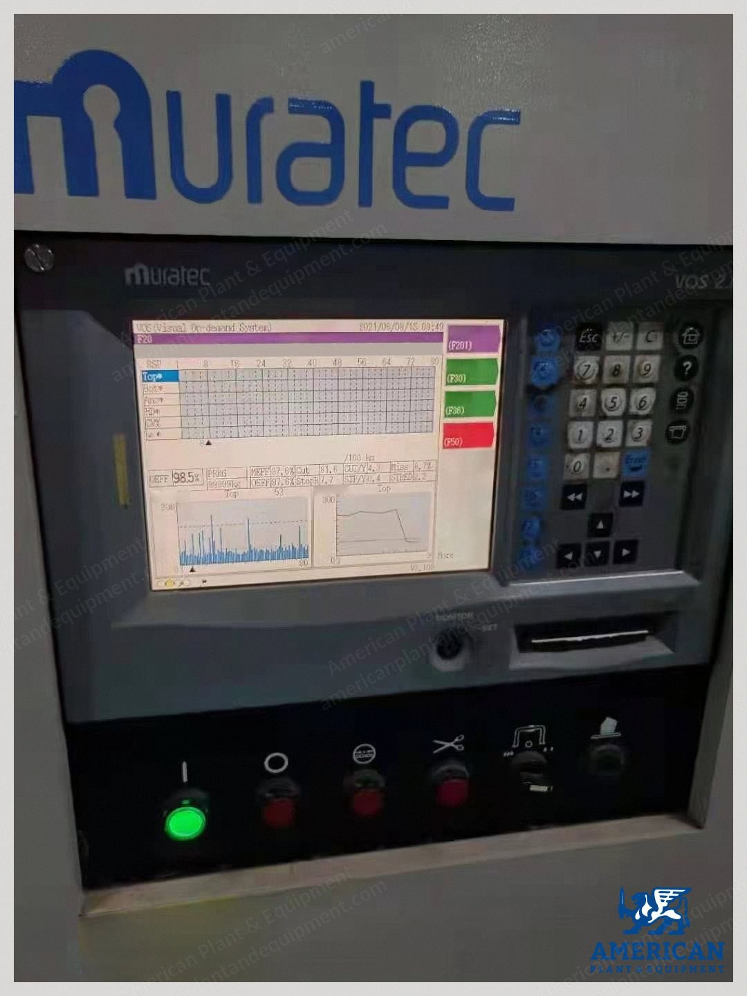 Murata, Vortex 861, 2011, 80 Positions, 3 Splicers, 400 m/min