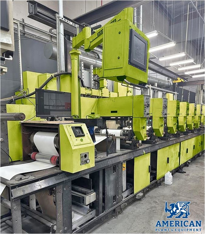 PCMC, 18" 8 Color Flexo, 2001, Board Printer, Die Cutter, Martin Automatic Butt Splicer