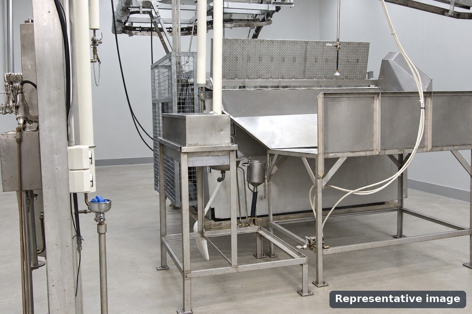 Abele, Dehairing Machine for Pigs, Used, 30 Pigs per Hour, 380 V