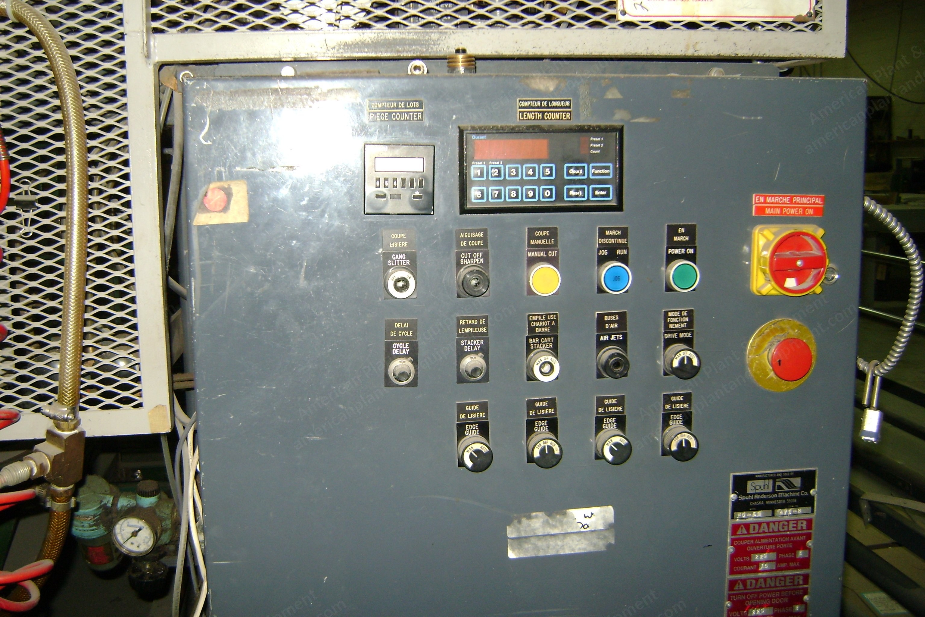 Spuhl Anderson, Panel Cutter, 124" Width, 220V, 3 Phase