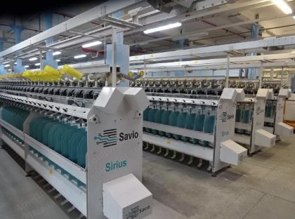 Savio, Sirius 210AR, 2017, 960 Spindles, Two-for-One Twisting Installation, with Saurer Peass Assembly Winder