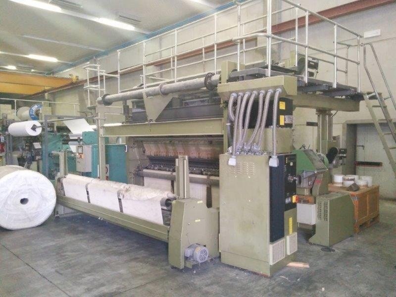 Karl Mayer, KSJ4 / 1FBZ-EBC, 1991, Warp Knitting Raschel Terry Towel Machine, 136" Width, E24 Gauge