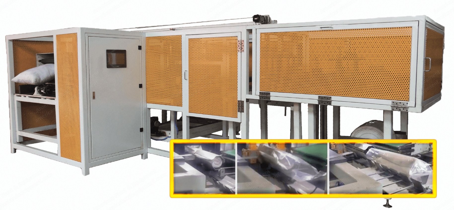 NovaStar, PQ114, Automatic Pillow Roll Packing Line, 9 Pillows/Min, 4 kW