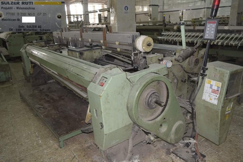 Sulzer, P-7100 B280 N1-1 EP D1, 1989, Working Width 110", Cam Motion, Split Beam Execution