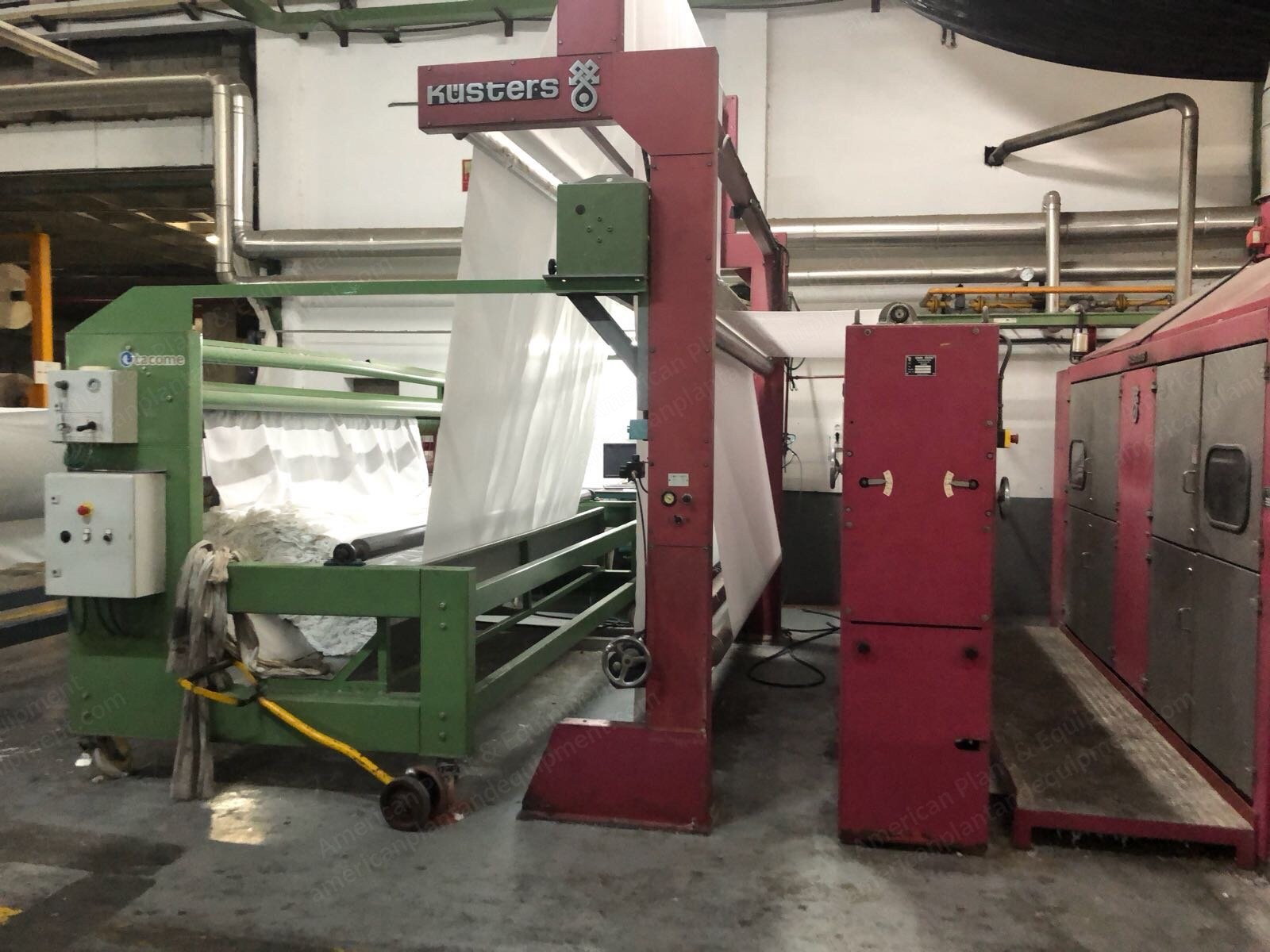 Kusters, 801.10, 1998, Pad Steaming Machine, 3200mm Working Width, 5 Wash Boxes