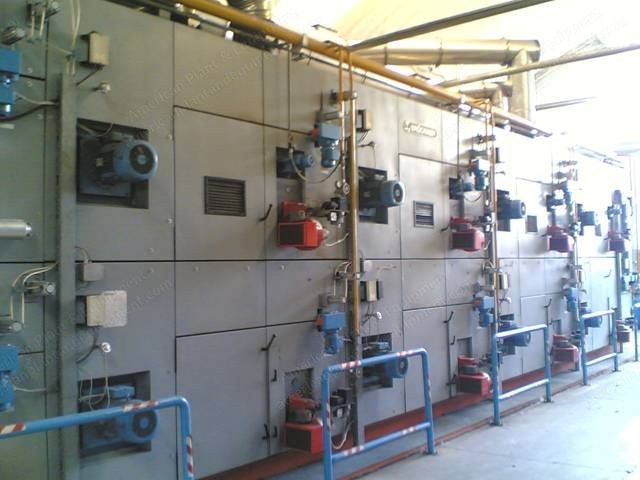 Bruckner, Tenter, 1998, 8 Zones, 16 Burners, Pin and Clip Combined, Gas Heated