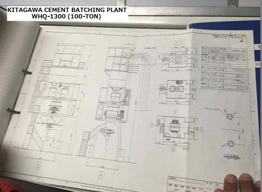 Kitagawa, WHQ-1300, 2005, Cement Batching Plant, 100 Ton Capacity