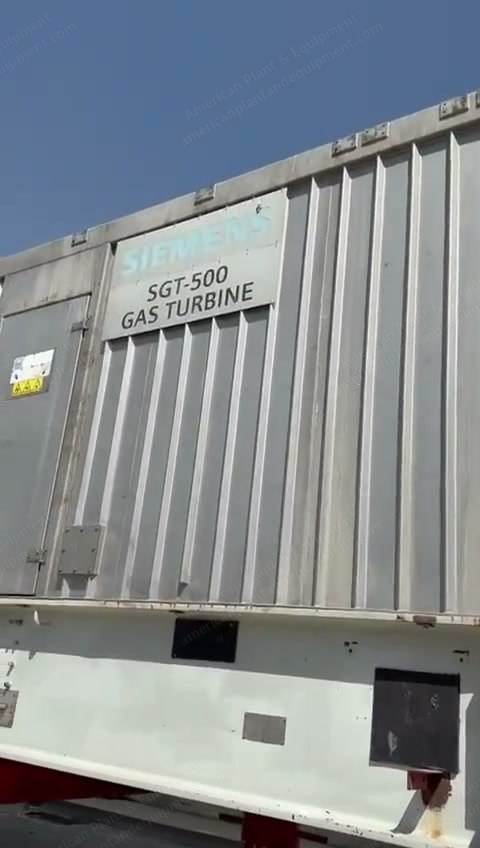 Siemens, SGT-500, 2007, Gas Turbine Package, 17.4 MW, Dual Fuel, 50/60 Hz
