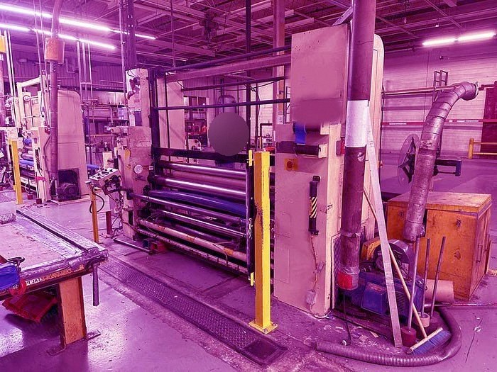 Dusenbery, 840 XAL, Slitter Rewinder, 82 inch Working Width, 40 inch Rewind Diameter, 58 inch Unwind Diameter, 20 HP