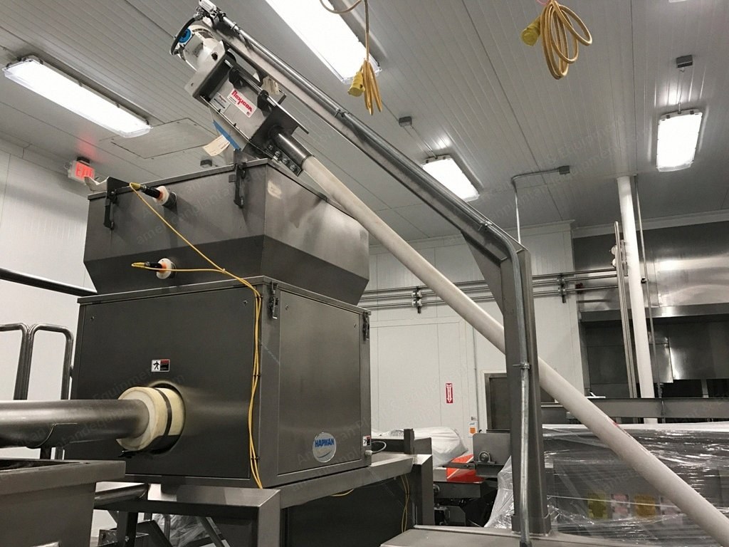 Heinzen, Sugar Coating System, 10 cu ft Paddle Mixer, Gorbel Monorail Crane, Like New
