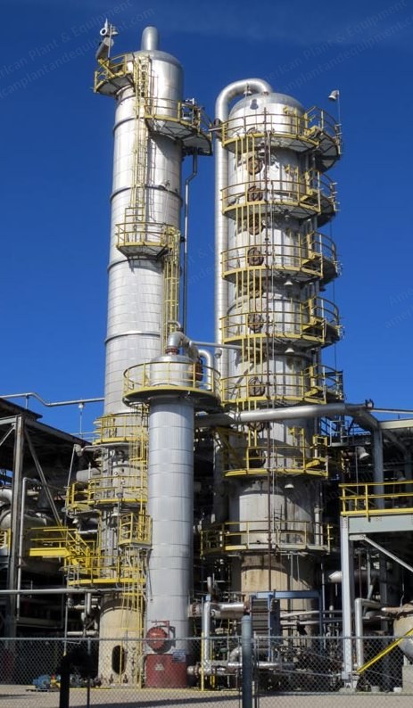 Confab, 1985, 11.5' Diameter x 64' Height, 52,700 Gallons, 22 Trays, Stainless Steel