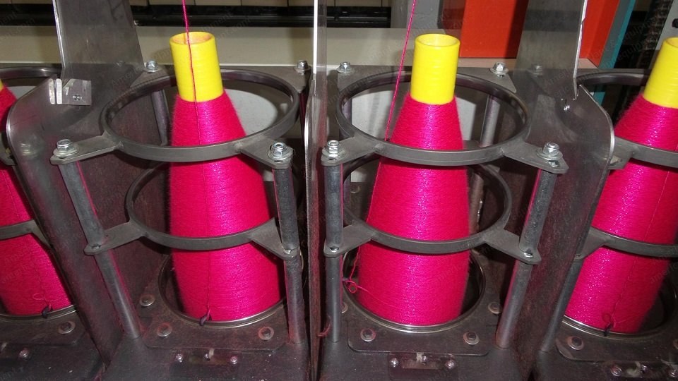 Hemaks, HMX-180, Yarn Twisting Machine, Fully Automatic, 16 to 64 Spindles, 180mm Ring Diameter
