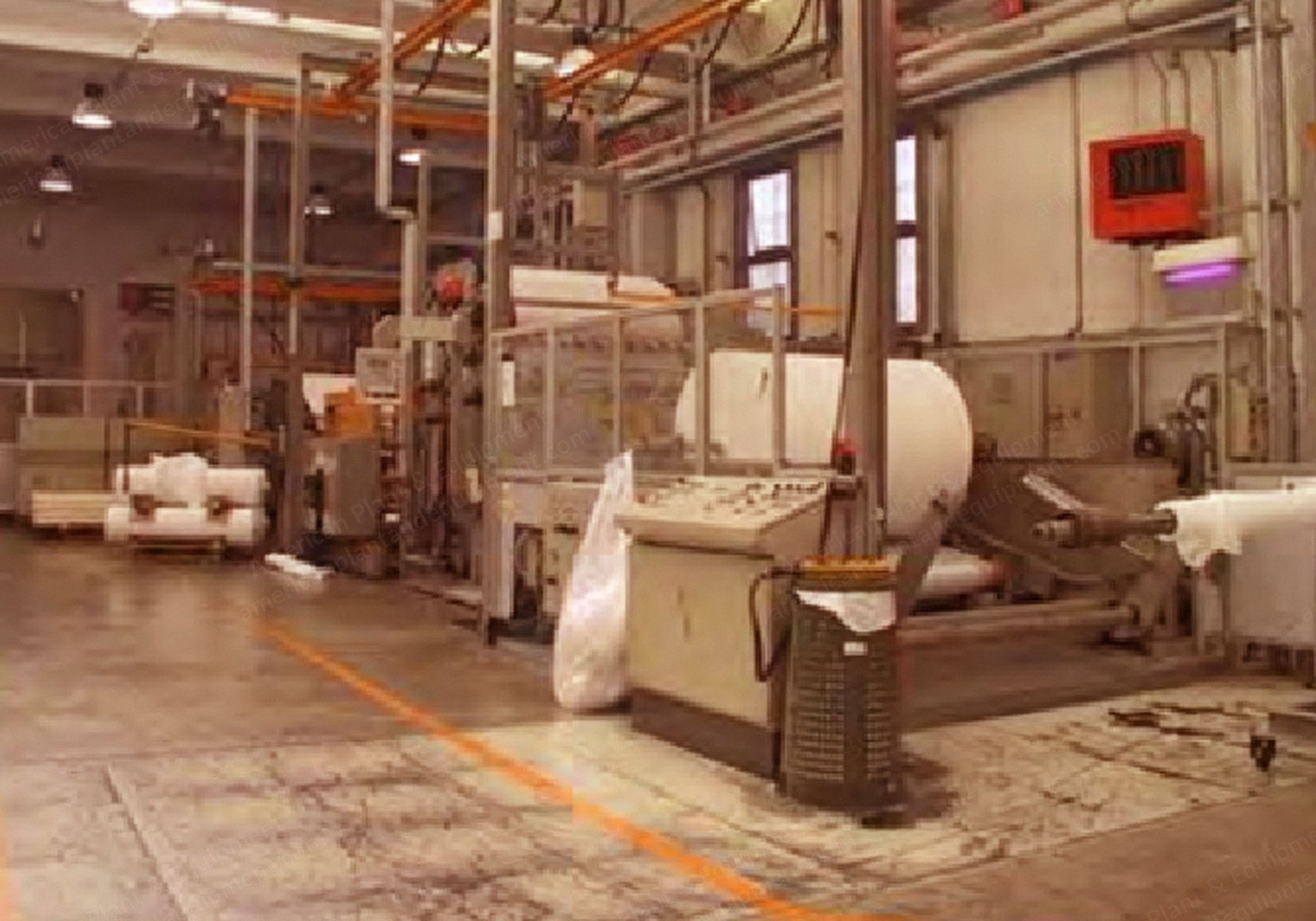 Nordson, Hotmelt Line, 1670mm Working Width, with Unwinder, Slitter, Rewinder, Flexo Printer