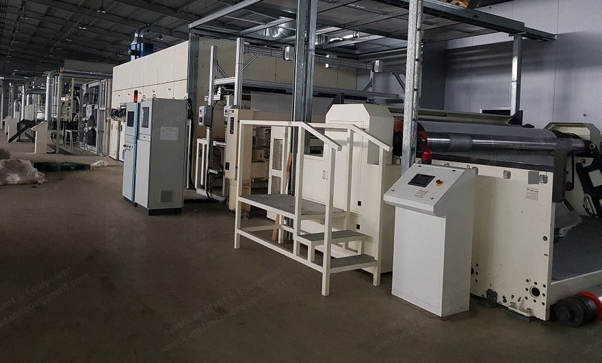 NovaStar Spunlace Nonwoven Line, NN280, 2015, 3500mm Working Width, 130 m/min