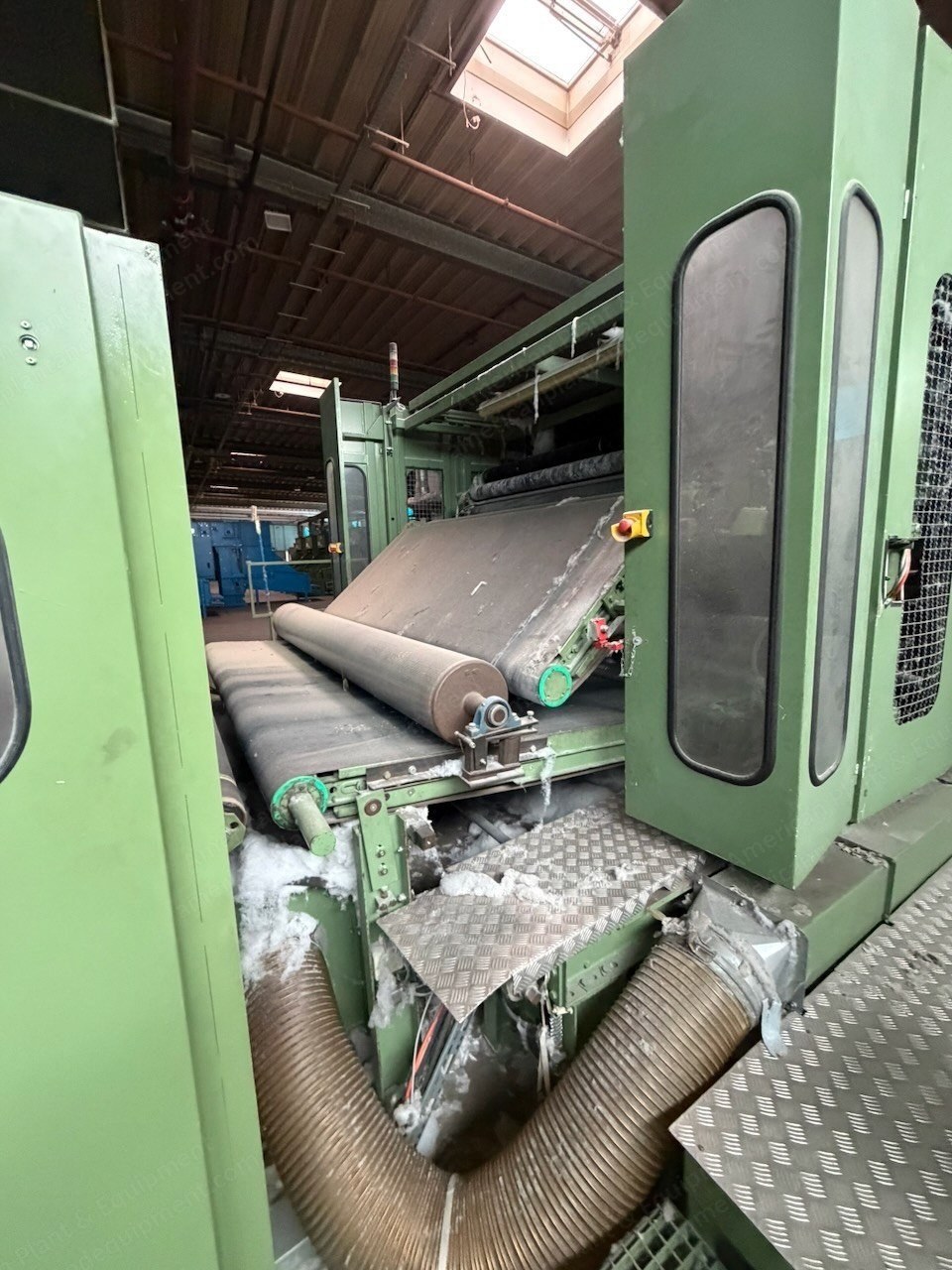 Hergeth Hollingsworth Double Doffer Card, Autefa Cross-Lapper, 1991 to 2012, 2500mm Working Width, 4500mm Output