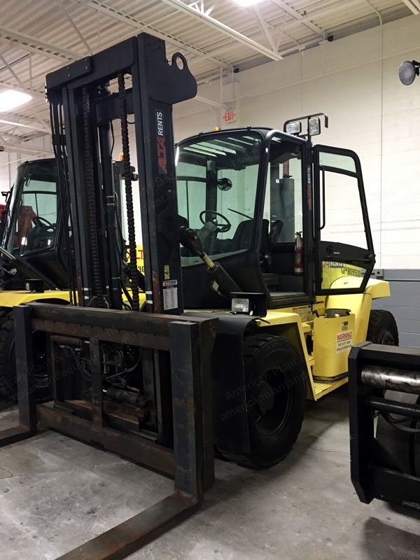 Hyster, H190HD, 2006, Pneumatic Lifts, LP Gas, Sideshifter, 96" Forks
