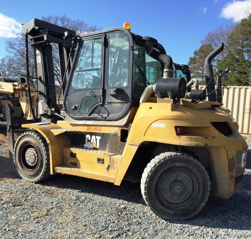Caterpillar, P20000, 2009, 20000 lb Capacity, 131"/138" Mast, Fork Positioner, Full Cab