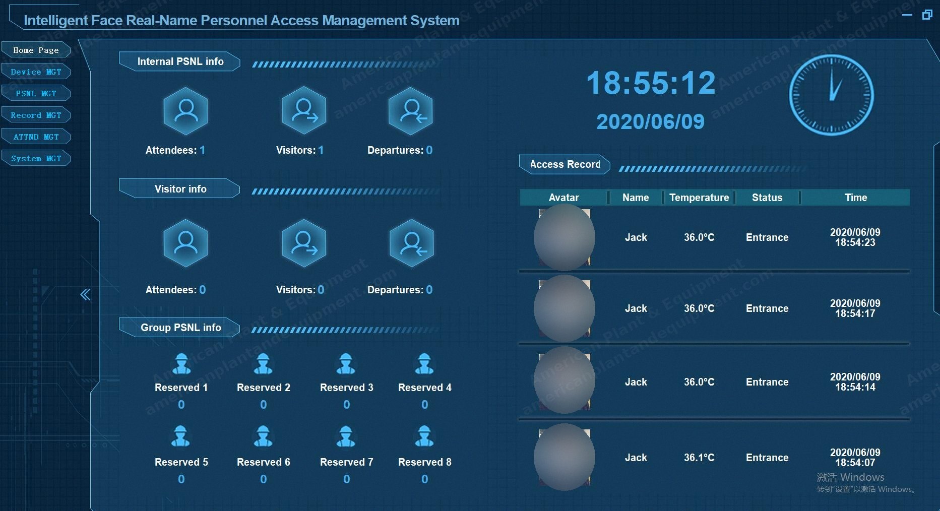 NovaStar, Temperature Measurement Face Recognition Terminal, ±0.3°C, 99.9% Accuracy