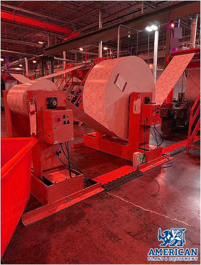 Peerless, 44, Shaftless Roll Unwind Stand, 44" Max Roll Width, 72" Max Roll Diameter