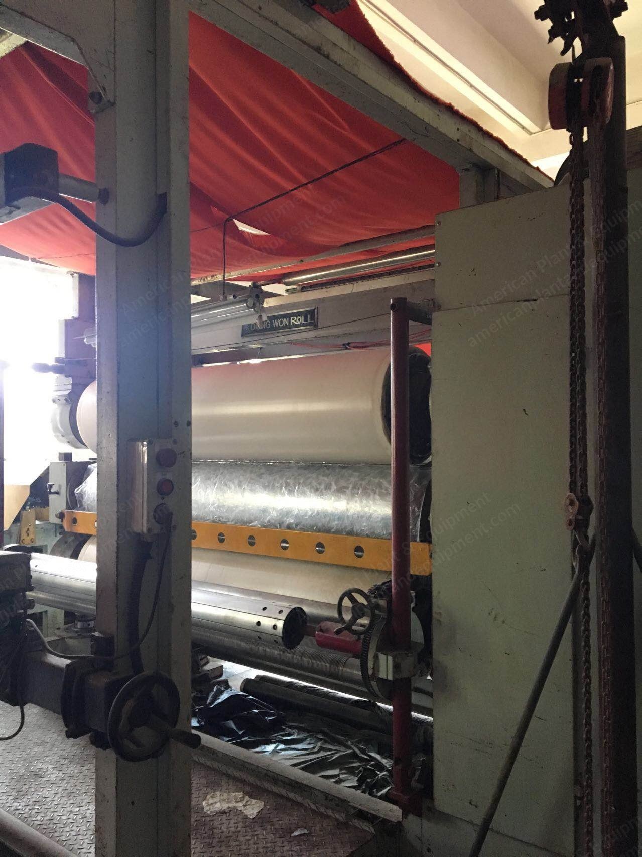 Dong Won, 3-Roll Calender, 2008, Working Width 2000mm, 3 Rollers
