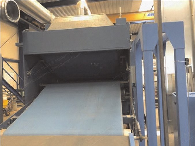 Santex, Sanatherm 2K / 140 Gas SPS, 1996, Double Belt Compression Thermobonding Oven, 1400mm Working Width, 2 Heating Zones