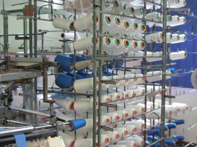 Comez, 410, 1996, Crochet Loom for Labels and Narrow Fabrics, 12 Gauge, with Creel and Beams