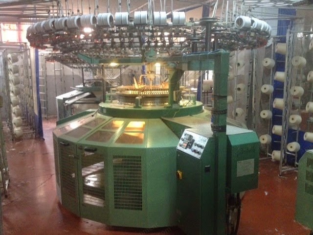 Pilotelli, Single Jersey Open Width Knitting Machine, 34" Diameter, 28 Gauge