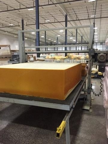 Horizontal Foam Cutter, 84" Wide, 124" Long Table, 43.5" Cutting Height, 3 HP Motor