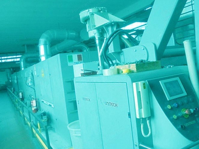 Unitech, Red Evo 6, 2012, 2000mm Working Width, 6 Chambers, Gas Heated, Pin Chain