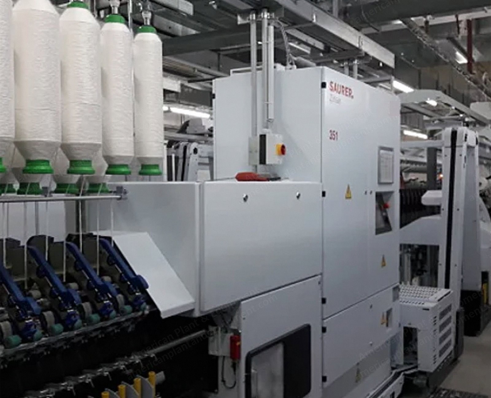 Saurer Zinser, 351, 2014, 1152 Spindles, 42mm Ring Diameter, 70mm Gauge, Linked to Schlafhorst Autoconer X5