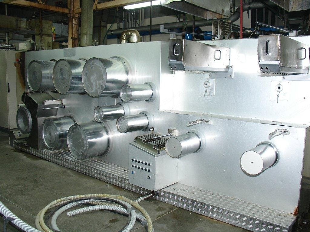 Filteco, BCF Extrusion Line, 2000, Polypropylene, 325 kg/hr, 3 Color, 3 Extruders 75mm