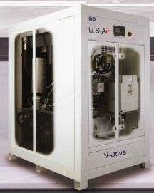 Gardner Denver, US-VSD125, Rotary Screw Air Compressor, 125 HP, 116 to 530 CFM, 460V